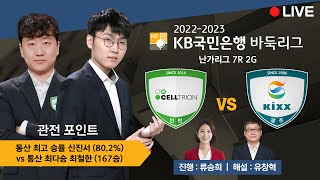 2023/03/30 : 셀트리온 vs Kixx | 2022-2023 KB국민은행 바둑리그 난가 7R 2G