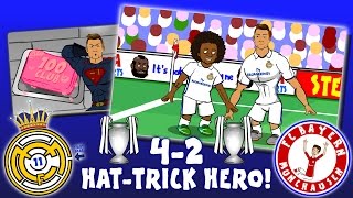 4-2! 👊RONALDO is HAT-TRICK HERO👊 Real Madrid vs Bayern Munich (Parody Goals Highlights 2017)