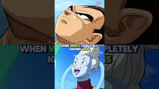 When Vegeta Ignored and Disrespected Whis?!
