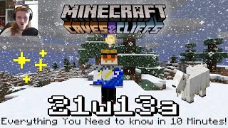 Minecraft 21w13a Everything you need to know in 10 minutes- Caves and Cliffs 1.17