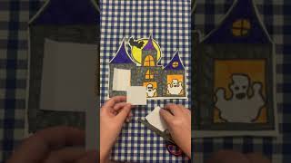 Paper Halloween Castle Idea 💀 Easy DIY Craft #Shorts #tiktok