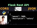 Create a Flask Rest API that returns JSON and Handle CORS Problem | @UBprogrammer