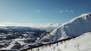 Skiing in Langfjordbotn, Finnmark