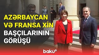 Ceyhun Bayramovla Fransa XİN başçısının görüşü - BAKU TV