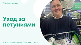 Борис Борисов об уходе за петуниями на открытие розничного магазина Семь Семян