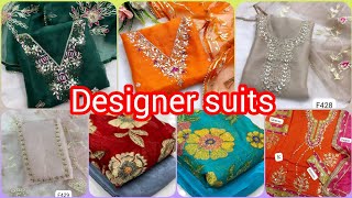 Handwork ਦੇ organza ਵਾਲੇ suit // suita ਦੇ ਨਵੇ design // #6283774218