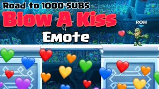 Blow A Kiss Emote Montage Brawlhalla Mobile | Road to 1000subs