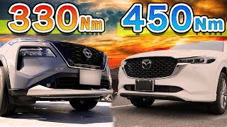 【どっちが燃費いい？】CX-5 VS エクストレイル10項目走行比較テスト動画