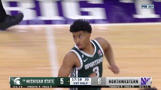 Jaden Akins Gets the TOUGH BUCKET vs. Northwestern | Michigan State Basketball