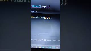 Use of subString() Java #shory #java #programming #javadeveloper #javastrings #technoweit