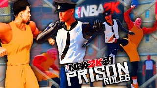 NBA 2K21 "PRISON RULES" FIGHTING & THROWING IN THE GAME!!