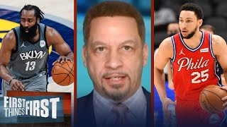 Harden is playing point for Nets better than Simmons ever has — Broussard | NBA | FIRST THINGS FIRST