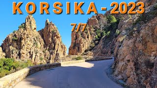 MOTODOVOLENÁ 2023 // KORSIKA 7/7 // CALANQUES DE PIANA // 4K