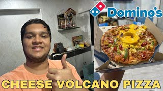 Trying Domino’s New Cheese Volcano Pizza 😋🍕