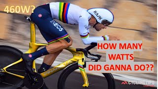 GIRO TT Analysed - GANNA OVER 500W for 12mins