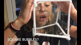 Square Bubbles Experiment (How to make Square bubbles)
