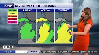 Sunday A.M. Forecast: Hot, Humid, and Stormy Stretch