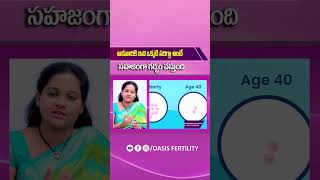 ఆడవారికి గర్భం రావాలంటే ఇది ముఖ్యం | Effect of Age on Fertility Telugu | Oasis Fertility #shorts