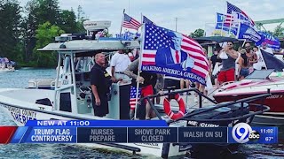 Oswego County Sheriff responds after sparking controversy by flying President Trump campaign flag