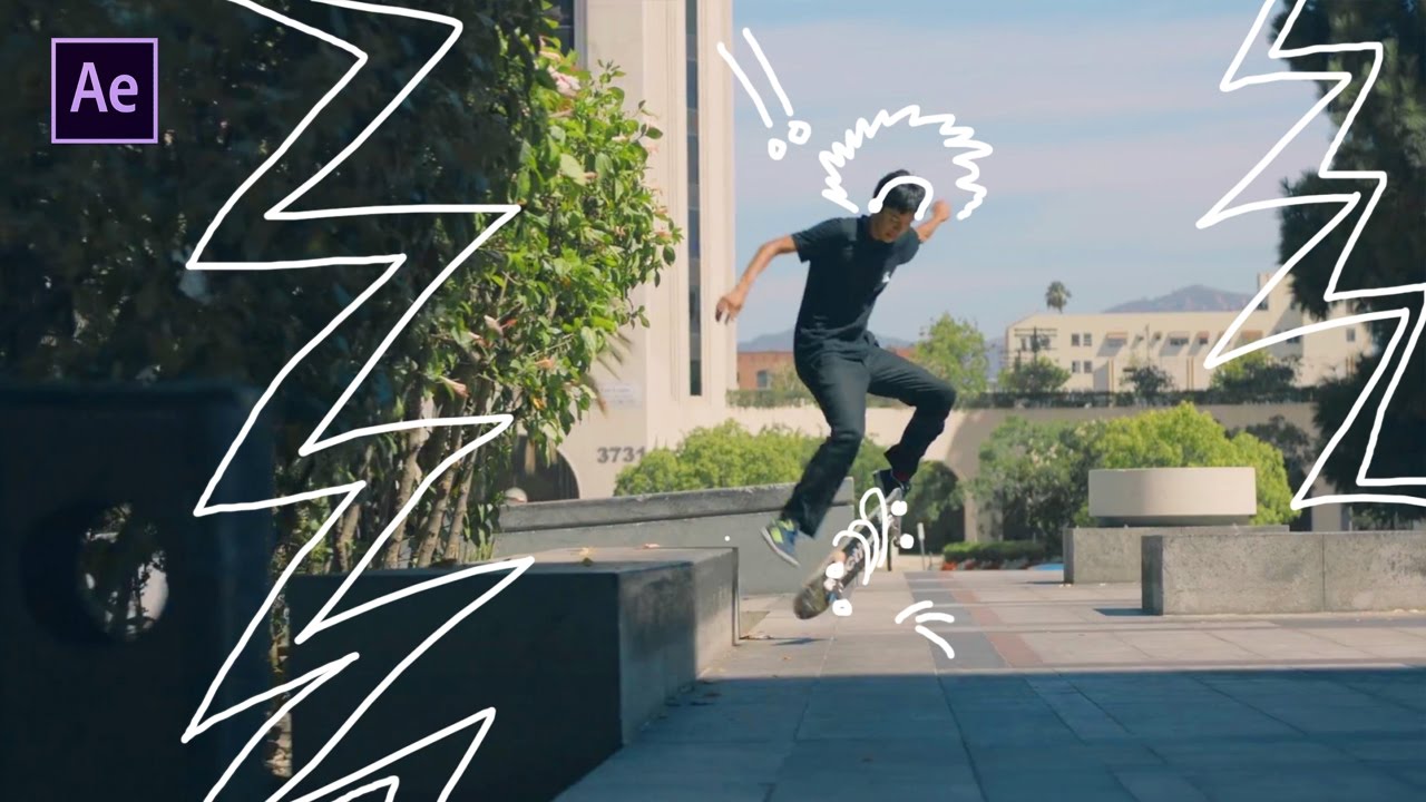 After Effects Tutorial The Scribbles Effect Indonesia Youtube