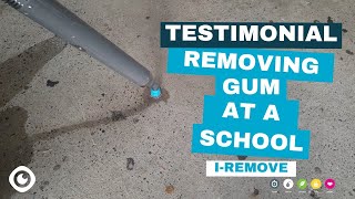 See the i-remove Removing Chewing Gum at Willetton Senior High School!