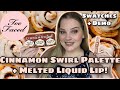 TOO FACED CINNAMON SWIRL EYESHADOW PALETTE AND KVD GEL CONTOUR! SWATCHES AND DEMO