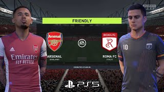 FIFA 22 PS5 |Arsenal Vs AC Roma Ft.Jesus ,Dybala| Friendly Match | Gameplay 4k