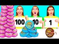 تحدي 100 طبقة من الطعام | مواقف طعام مضحكة Teen Challenge