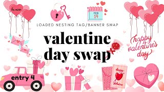 Valentine's Day Swap Entry #4-  Loaded Nesting Tag/Banner Stack from Tammy