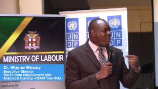 UNDP Jamaica: HEART/NTA ‘s Wesley calls for more jobs at higher end of employment spectrum