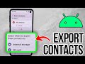 How to Transfer Contacts from an Android Phone to a USB Drive