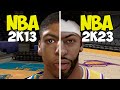 Evolution of Anthony Davis in NBA 2K Games (NBA 2K13 - NBA 2K23)