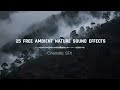 25 FREE AMBIENT NATURE SOUND EFFECTS ll Cinematic SFX ll No Copyright Sounds