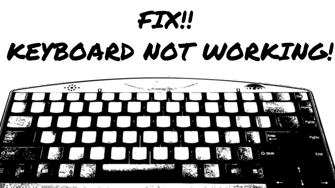 FIX! Keyboard Not Working! - YouTube