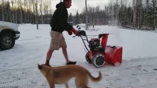 Snowblowing with Diddly