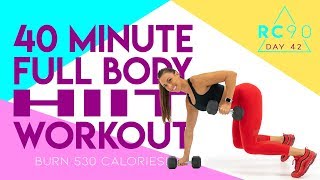 40 Minute Full Body HIIT Workout 🔥Burn 530 Calories!* 🔥Sydney Cummings