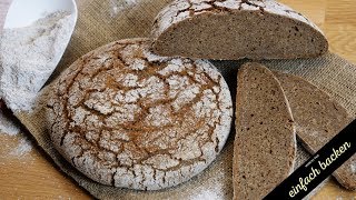 Walliser Roggenbrot mit Kühlschrankgare