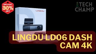 LINGDU LD06 Dash Cam 4K Support BT Voice Control