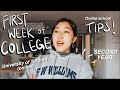 FIRST WEEK OF COLLEGE + TIPS (sophomore at UofT)