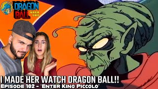 KING PICCOLO IS HERE!!! Girlfriend's Reaction Original DB Episode 102