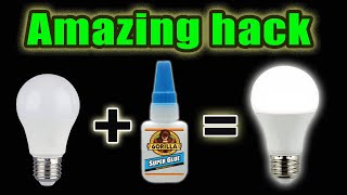 How to fix led bulb-Unlock the Secrets to LED Bulb Repair with Super Glue and Baking Soda !