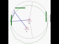 Synthesis of a four-bar linkage for passing through three desired positions