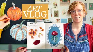 Art Vlog 🍁 Nature Journals In October and Walking In the Woods and Dunes