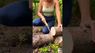 #bushwoman 🙏👍 #bushcraft #diy #camping #bushcamp #satisfying 🌹🥀💐 #surviva #shiklina #marusya #outd🏕️