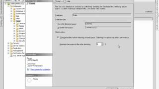 Shrinking Database Files Lesson 6.5