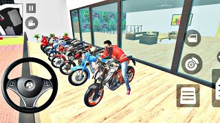 🥳Ultimate Vehicle Collection in Indian Theft Auto Simulator 😍 - Franklin Bike collection in home 🏍