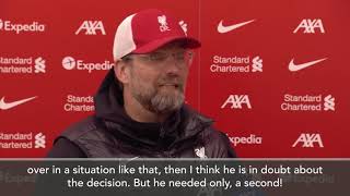 Klopp questions penalty that sealed Everton's first win at Anfield since 1999