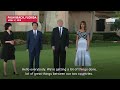 president trump and melania trump friendship walk with japan s shinzo and akie abe