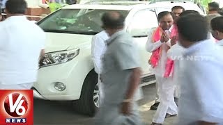 TRSLP Meet Begins In Telangana Bhavan || Hyderabad || V6 News