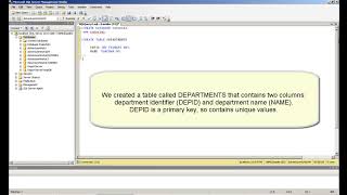 SQL Tutorial - Create table (Lesson 1)